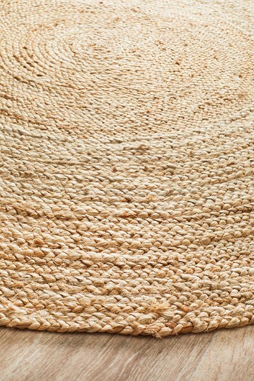 Atrium Round Polo Natural Jute RugATR-POLO-NAT-120X120Rugtastic