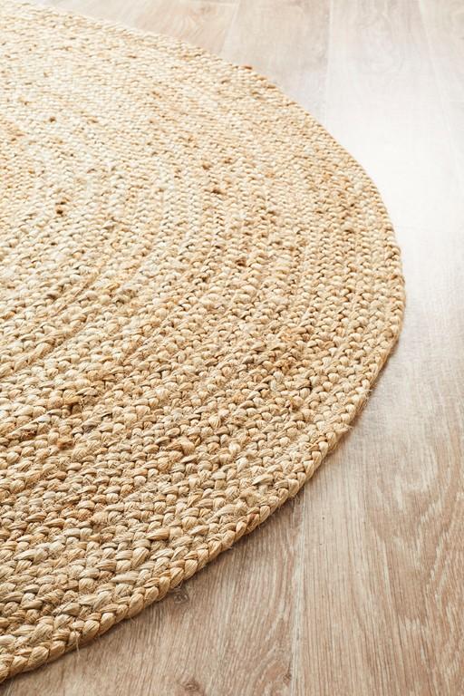 Atrium Round Polo Natural Jute RugATR-POLO-NAT-120X120Rugtastic