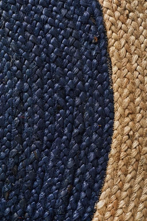 Atrium Round Polo Navy Blue Jute RugATR-POLO-NAVY-120X120Rugtastic