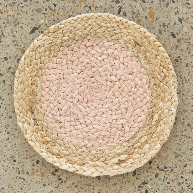 Atrium Round Polo Pink Jute RugATR-POLO-PIN-120X120Rugtastic
