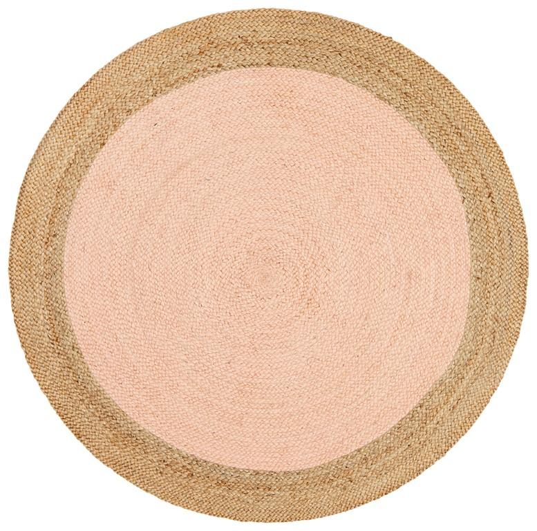 Atrium Round Polo Pink Jute RugATR-POLO-PIN-120X120Rugtastic