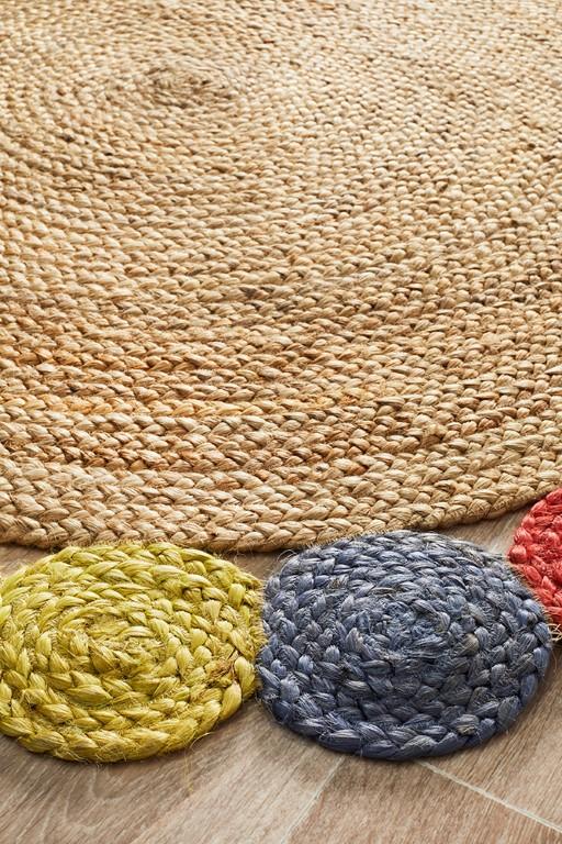 Atrium Round Tutti Multi Natural Jute RugATR-TUT-MULT-120X120Rugtastic