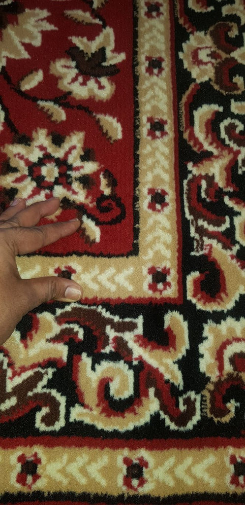 Ally 171127 Red Black Traditional RugA171127/216Rugtastic