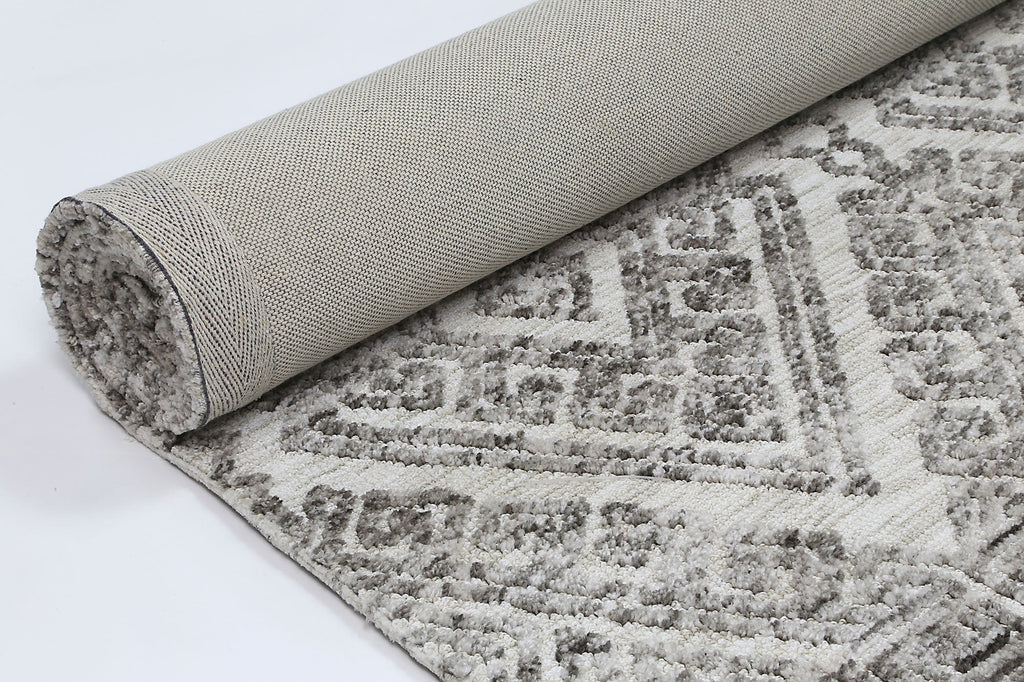 Amanda Diamond Grey Beige RugAMRI160GLENGREYRugtastic