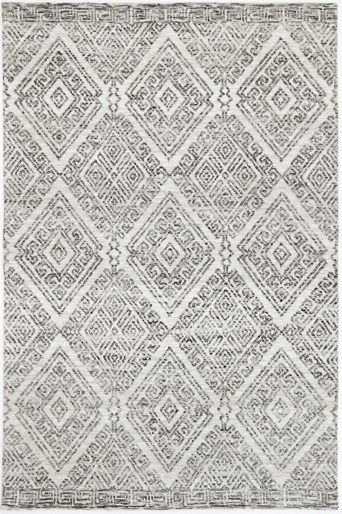 Amanda Diamond Grey Beige RugAMRI160GLENGREYRugtastic