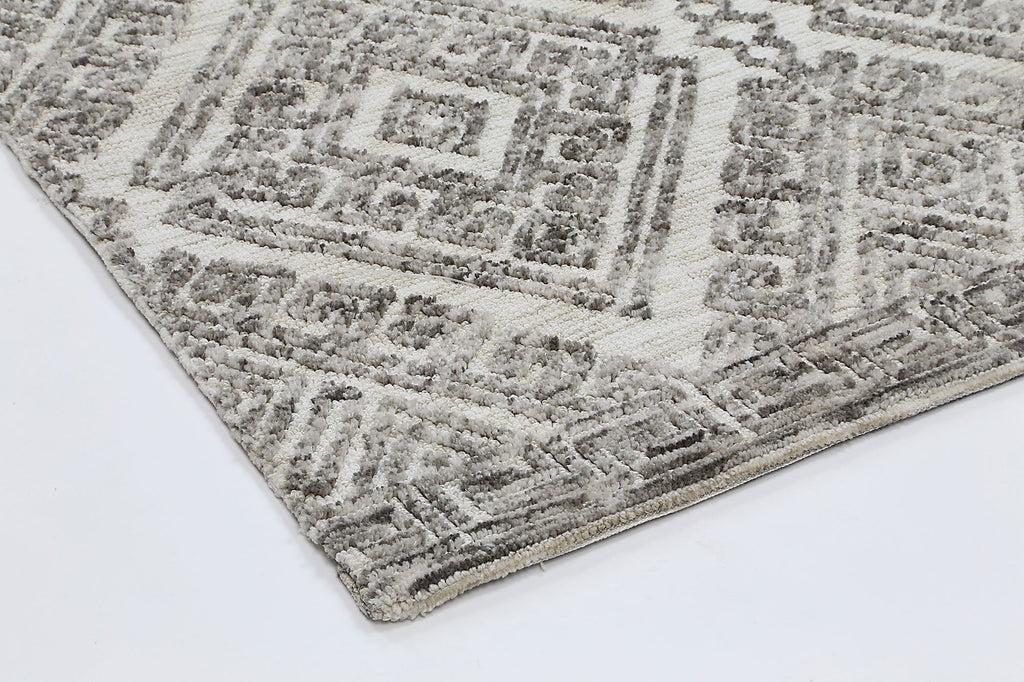 Amanda Diamond Grey Beige RugAMRI160GLENGREYRugtastic