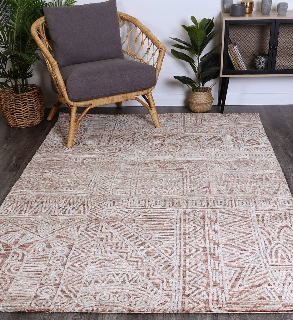 Amanda Rust Flower RugAMRI160NEWBRUSTRugtastic