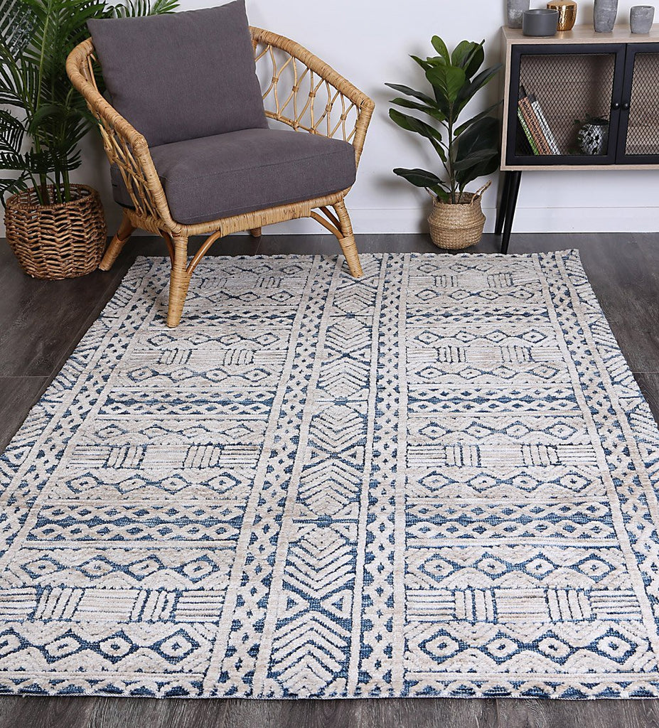 Amanda Tribal Blue RugAMRI160GLENBLUERugtastic