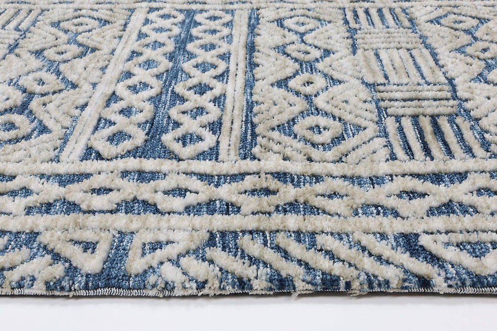 Amanda Tribal Blue RugAMRI160GLENBLUERugtastic