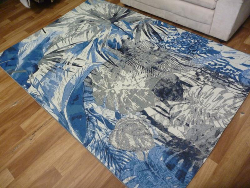 Amaze Blue Grey Indoor Outdoor RugBAMAZ26X/BLUE/GREYRugtastic