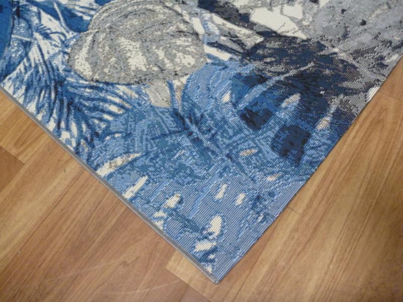 Amaze Blue Grey Indoor Outdoor RugBAMAZ26X/BLUE/GREYRugtastic