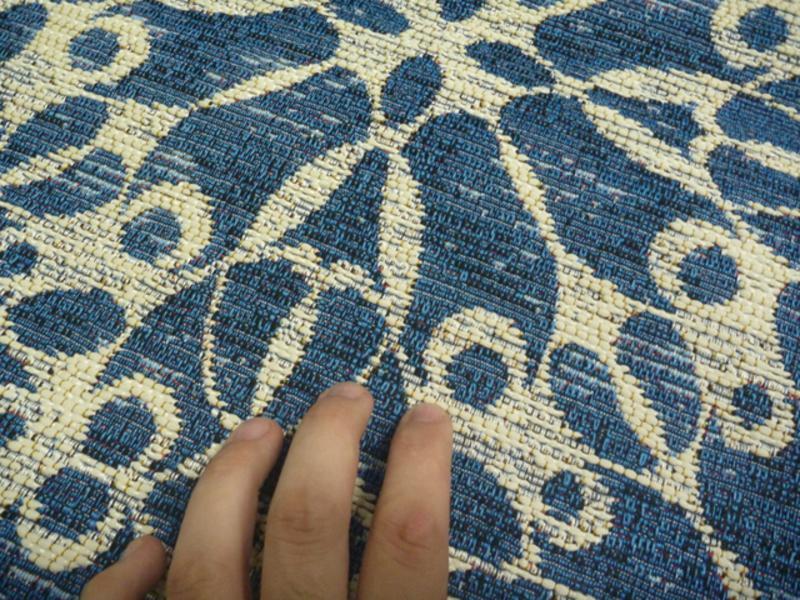 Amaze Blue Trellis Indoor Outdoor RugBAMAZ455B/BLUERugtastic