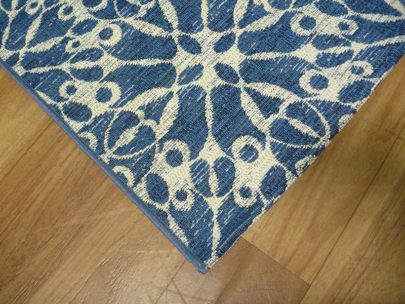 Amaze Blue Trellis Indoor Outdoor RugBAMAZ455B/BLUERugtastic