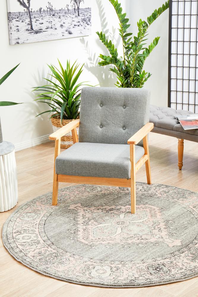 Avenue 703 Grey Round RugAVE-703-GREY-150X150Rugtastic