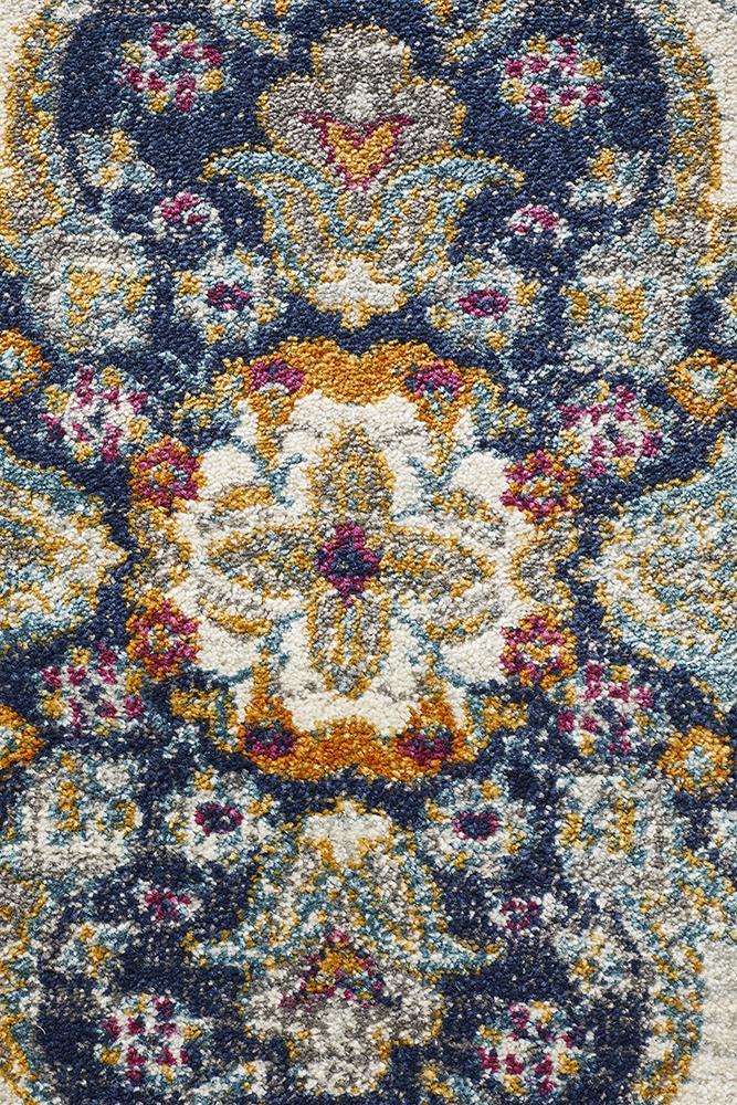 Babylon 202 Blue Round RugBLN-202-BLUE-150X150Rugtastic