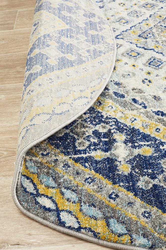 Babylon 203 Navy Round RugBLN-203-NAVY-150X150Rugtastic