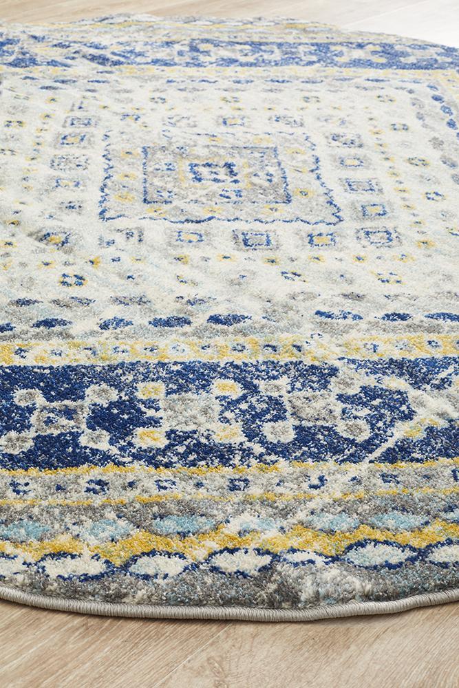 Babylon 203 Navy Round RugBLN-203-NAVY-150X150Rugtastic
