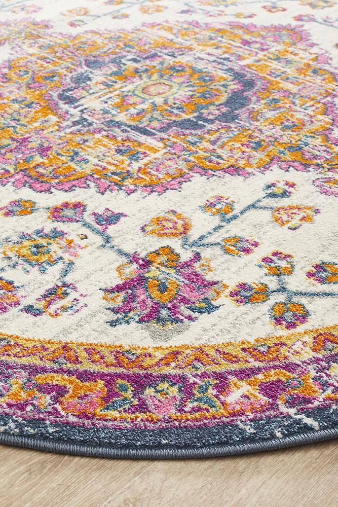 Babylon 205 White Round RugBLN-205-WHT-150X150Rugtastic