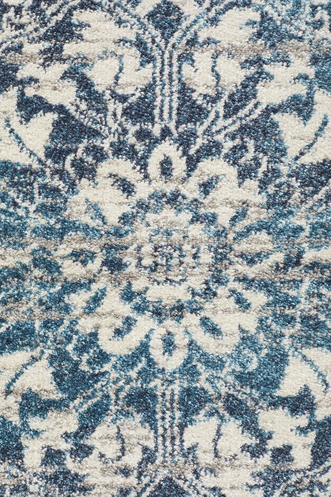Babylon 207 Blue Round RugBLN-207-BLUE-150X150Rugtastic