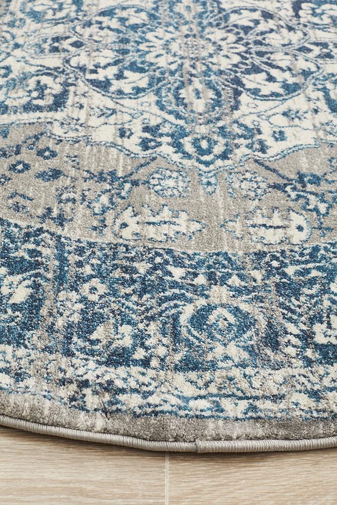 Babylon 207 Blue Round RugBLN-207-BLUE-150X150Rugtastic