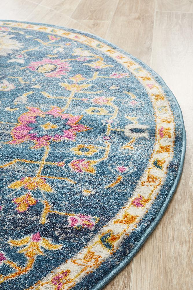 Babylon 209 Navy Round RugBLN-209-NAVY-150X150Rugtastic