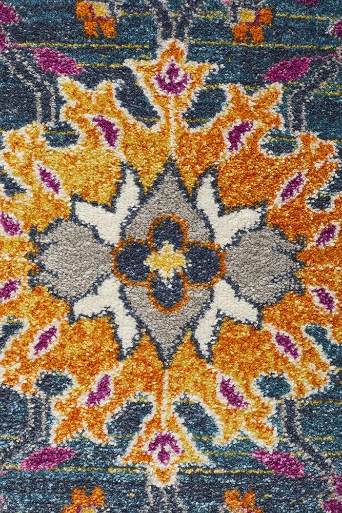 Babylon 210 Blue Round RugBLN-210-BLUE-150X150Rugtastic