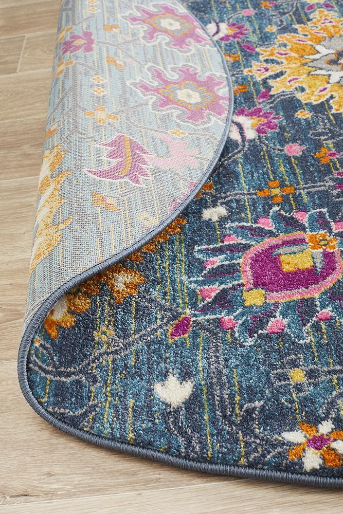 Babylon 210 Blue Round RugBLN-210-BLUE-150X150Rugtastic