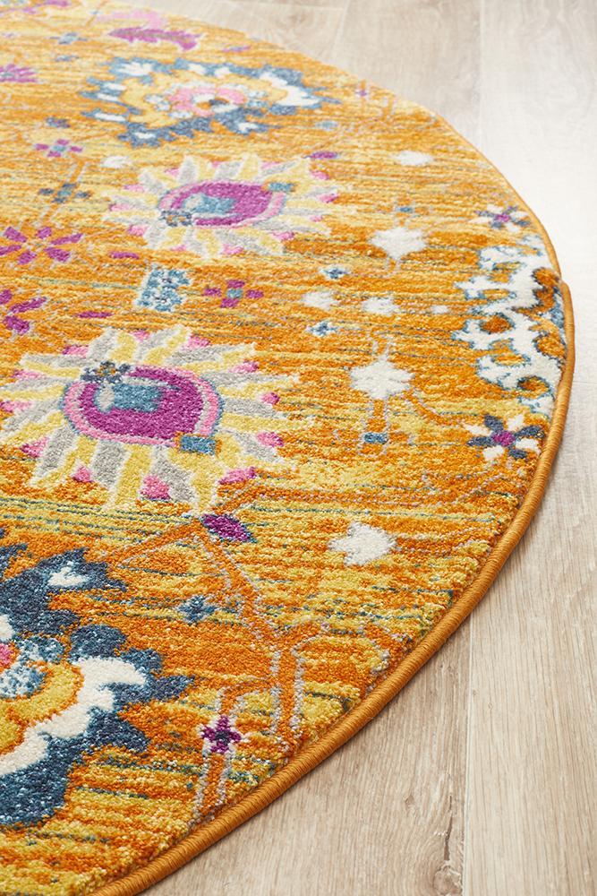 Babylon 210 Rust Round Rug - Buy Rugs Online | Melbourne, Australia ...