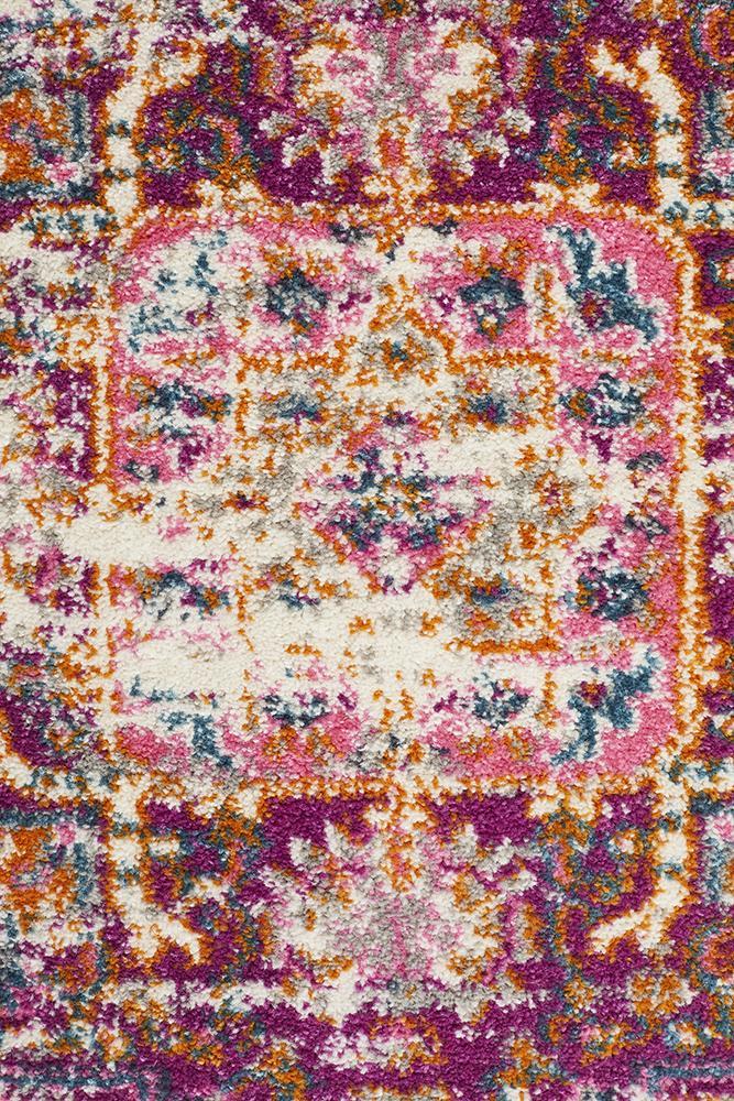 Babylon 211 Pink Round RugBLN-211-PINK-150X150Rugtastic