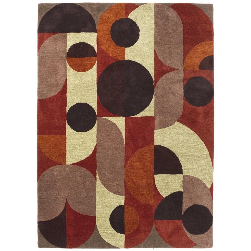 B&C Decor Cosmo Red Pale Green 95203BC-DEC-095203-200X140Rugtastic