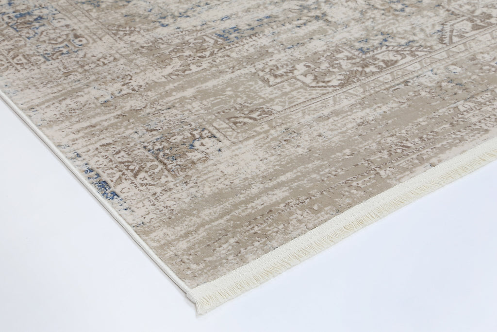 Bohan Medalion Beige Blue RugBOHE16006BBLURugtastic