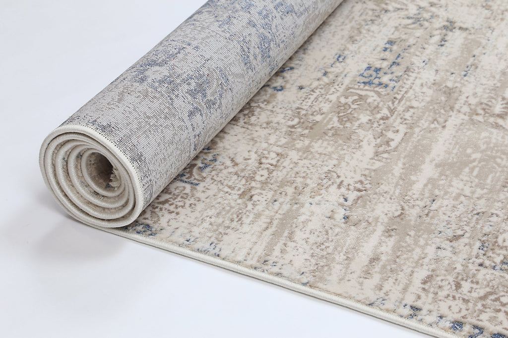 Bohan Medalion Beige Blue RugBOHE16006BBLURugtastic