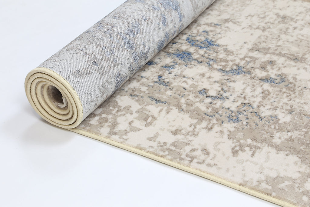 Bohan One Modern Beige Blue RugBOHE16001BBLURugtastic