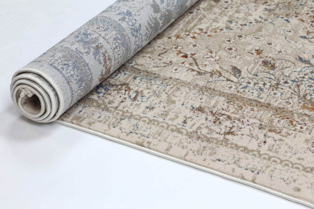 Bohan Vintage Medalion Beige Multi RugBOHE16008BMULRugtastic
