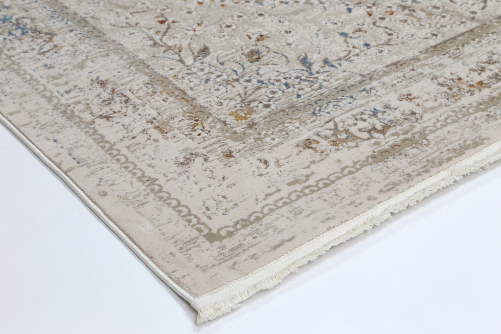 Bohan Vintage Medalion Beige Multi RugBOHE16008BMULRugtastic