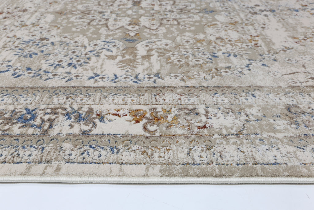 Bohan Vintage Medalion Beige Multi RugBOHE16008BMULRugtastic