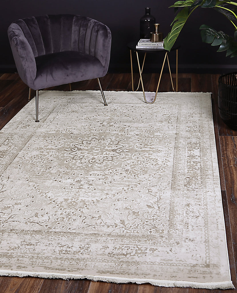 Bohan Vintage Medalion Beige RugBOHE16008BEIGRugtastic