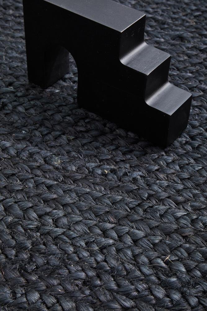 Bondi Black Oval RugBDI-BLK-OVL-220X150Rugtastic