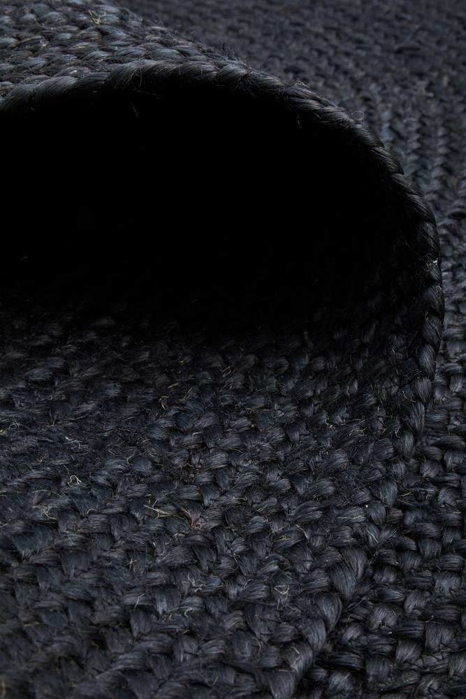 Bondi Black Oval RugBDI-BLK-OVL-220X150Rugtastic