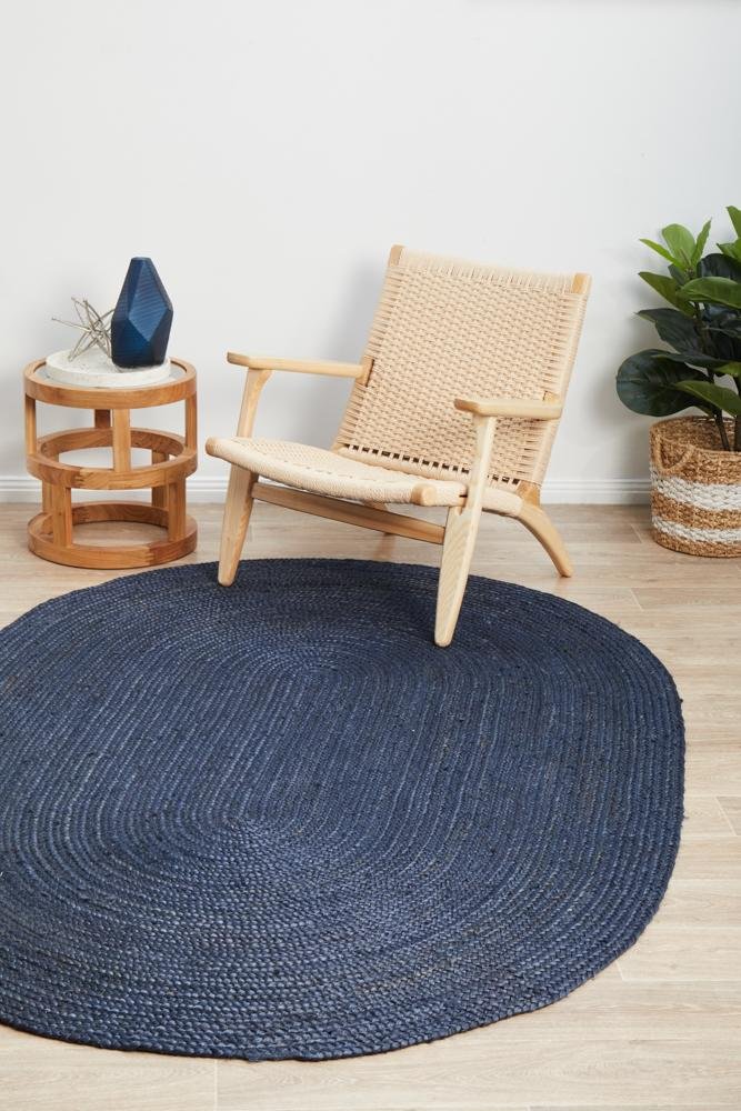 Bondi Navy Oval RugBDI-NVY-OVL-220X150Rugtastic