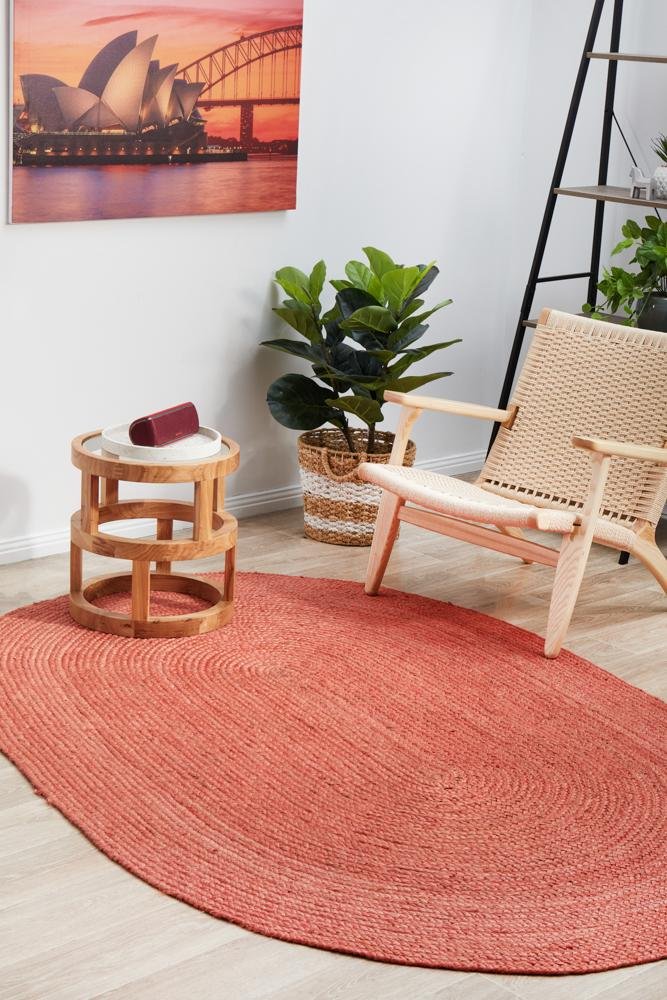 Bondi Terracotta Oval RugBDI-TER-OVL-220X150Rugtastic