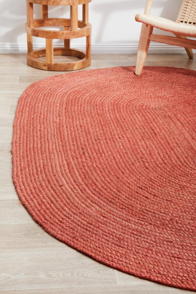Bondi Terracotta Oval RugBDI-TER-OVL-220X150Rugtastic