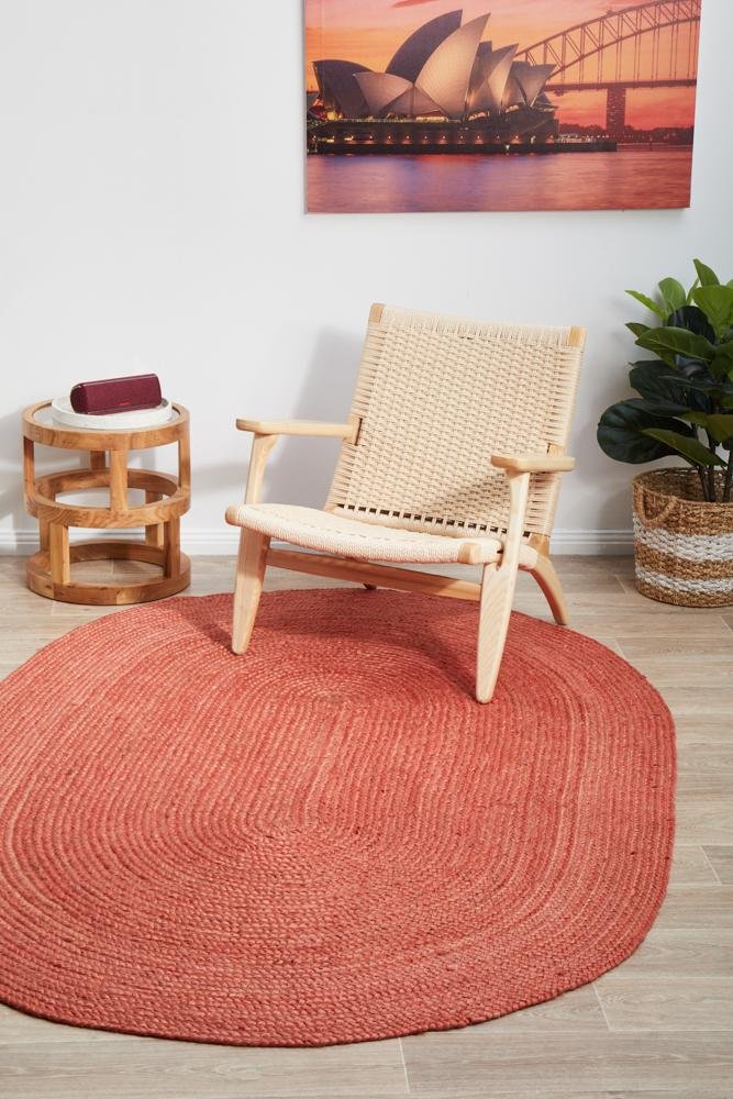 Bondi Terracotta Oval RugBDI-TER-OVL-220X150Rugtastic