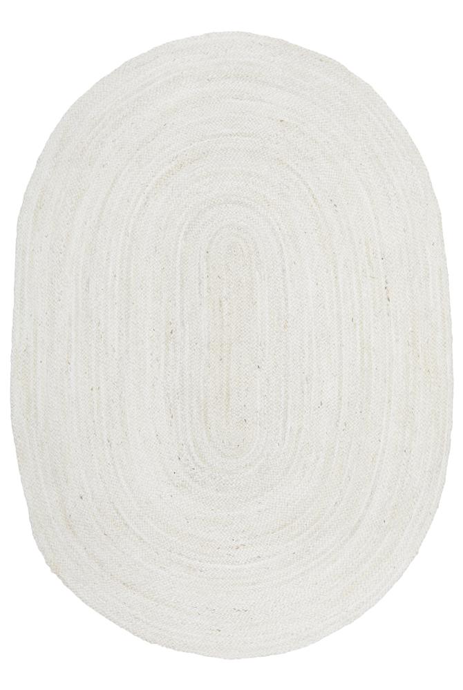 Bondi White Oval RugBDI-WHT-OVL-220X150Rugtastic
