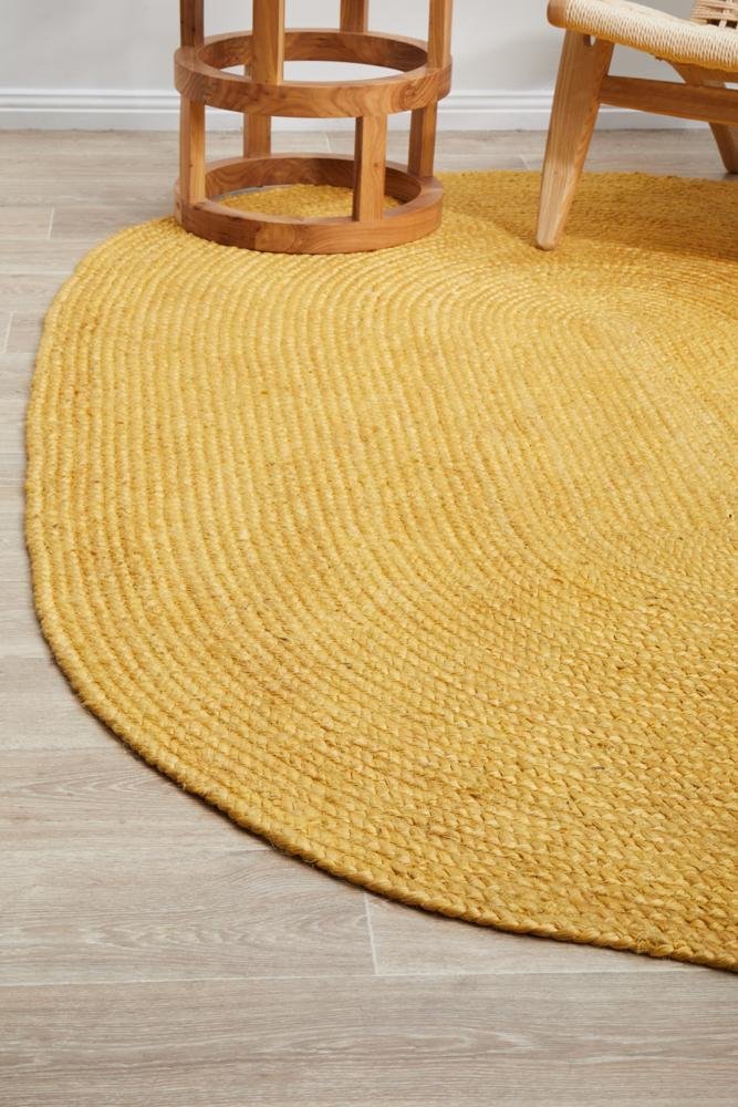 Bondi Yellow Oval RugBDI-YEL-OVL-220X150Rugtastic