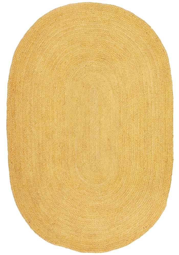 Bondi Yellow Oval RugBDI-YEL-OVL-220X150Rugtastic
