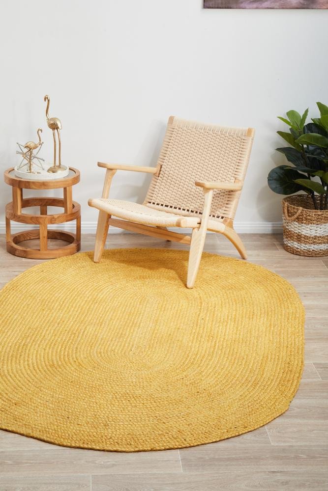 Bondi Yellow Oval RugBDI-YEL-OVL-220X150Rugtastic