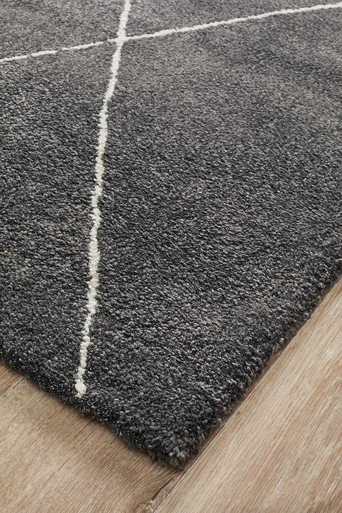 Broadway JasMineral Diamond 931 Charcoal RugBRD-931-CHAR-230X160Rugtastic