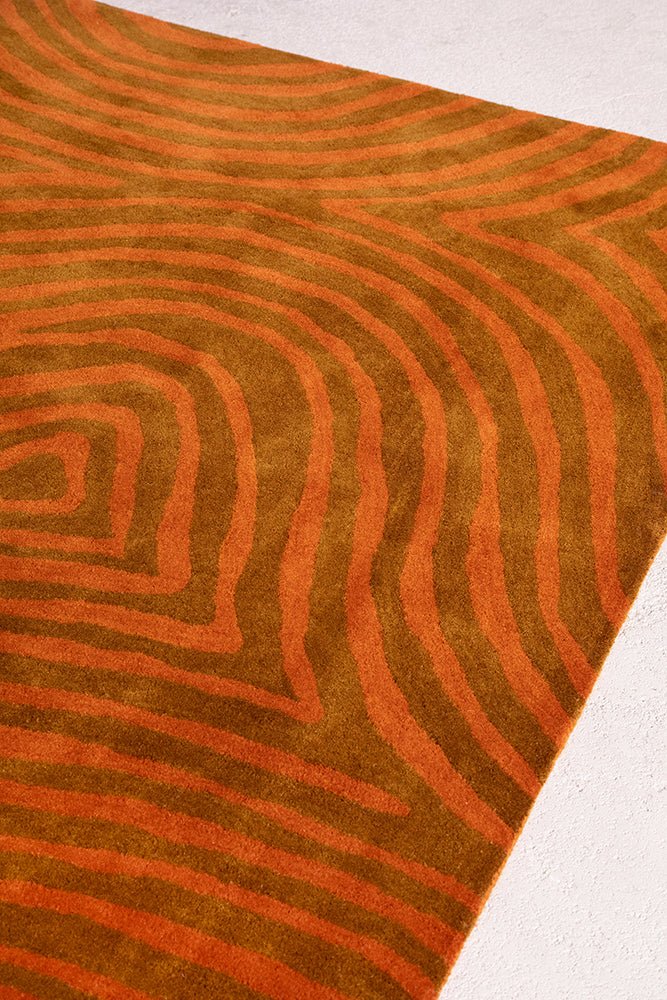 Brink & Campman Decor Groove Burnt Orange 097703 RugBC-DEC-097703-200X140Rugtastic