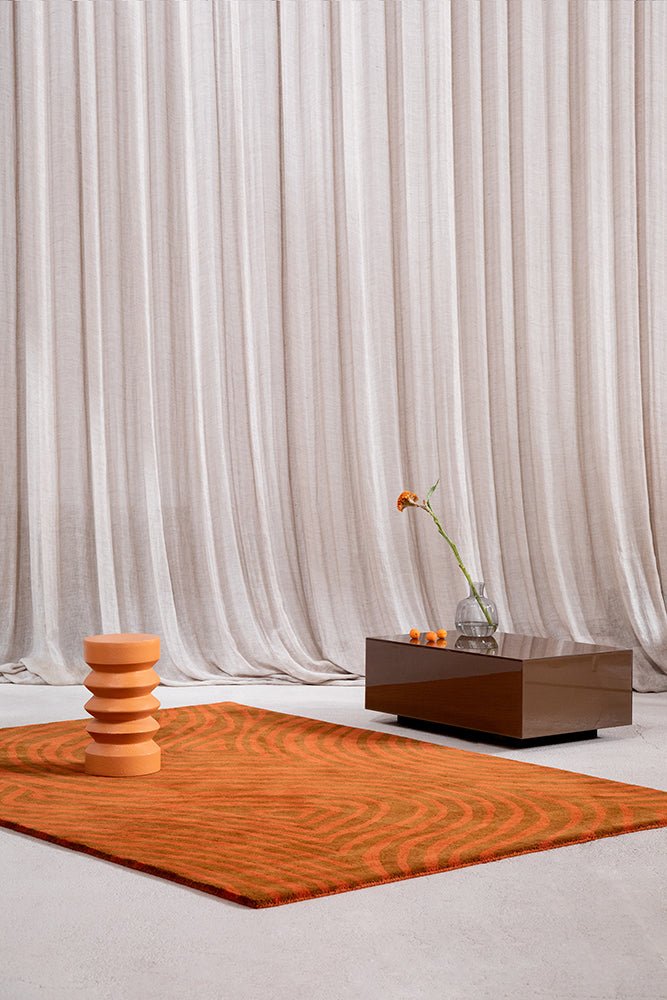 Brink & Campman Decor Groove Burnt Orange 097703 RugBC-DEC-097703-200X140Rugtastic